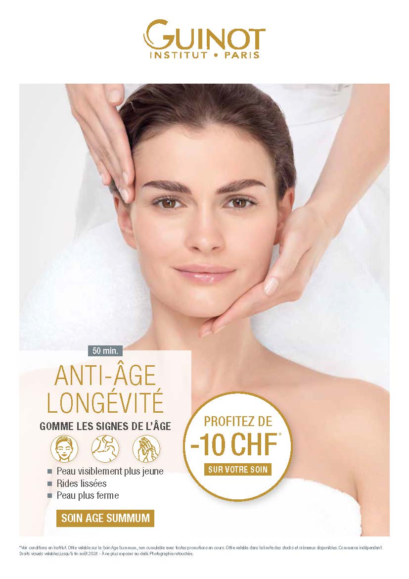 &ndash;10 CHF sur le soin AGE SUMMUM en janvier