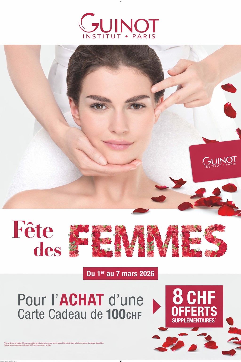 &nbsp;F&ecirc;te des Femmes &agrave; l&rsquo;Institut Guinot Lausanne &mdash; du 1er au 7 mars